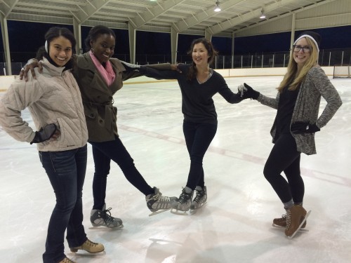 Quick ice skating break during the last few weeks of school. In case med school doesn't work out...